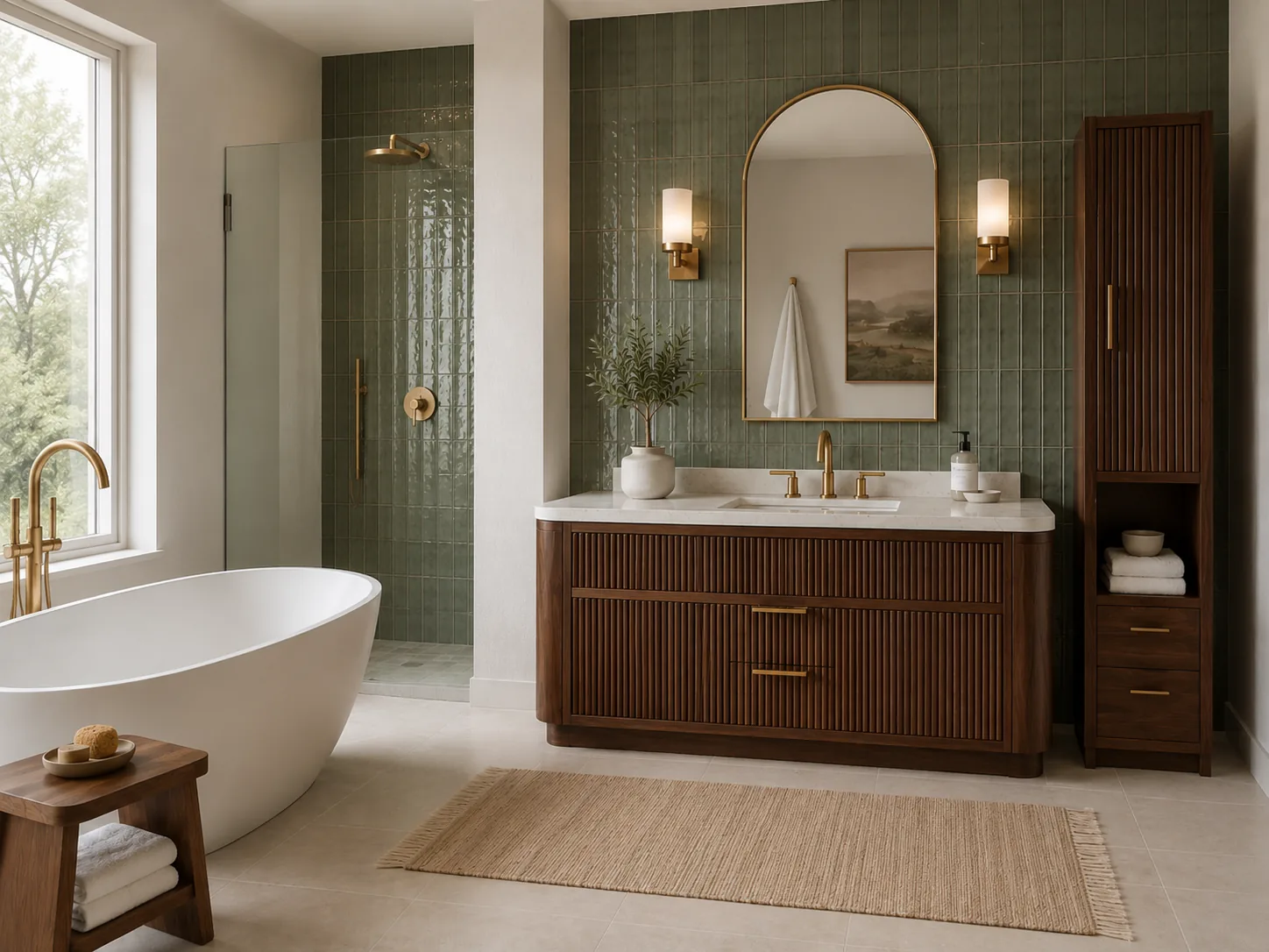 Bathroom style fusion AI preview